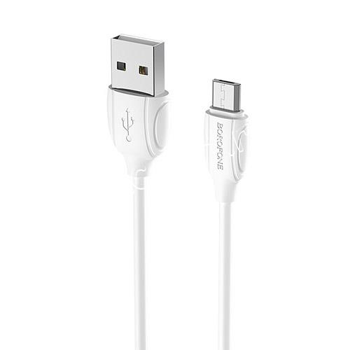 کابل تبدیل USB به MicroUSB بروفون مدل BX19 طول 1 متر Borofone BX19 1m microUSB cable